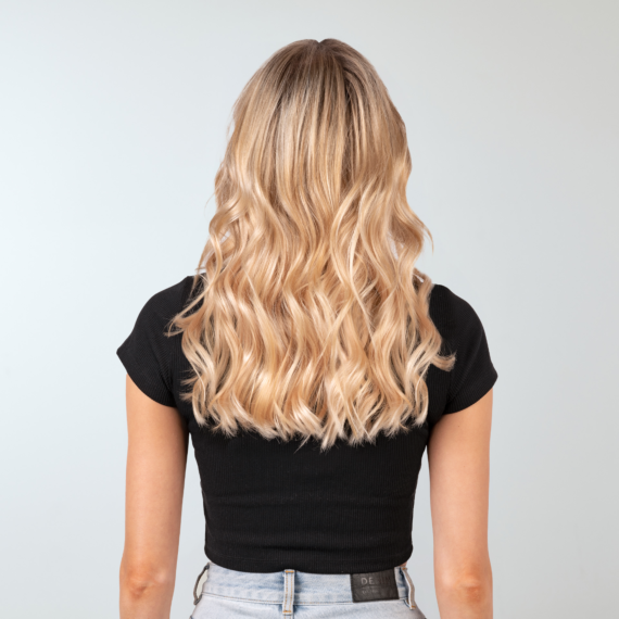 5 piece clip shop in hair extensions