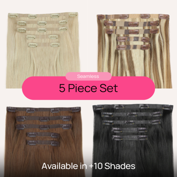 5 piece clearance human hair extensions