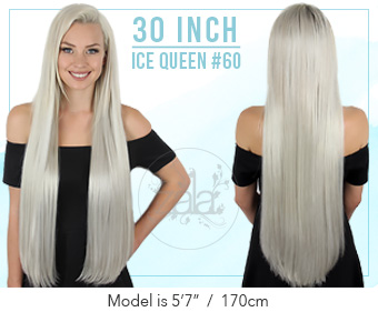 Zala Ice Queen Platinum Blonde 60 Clip In Hair Extensions