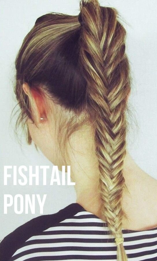 high fishtail pony