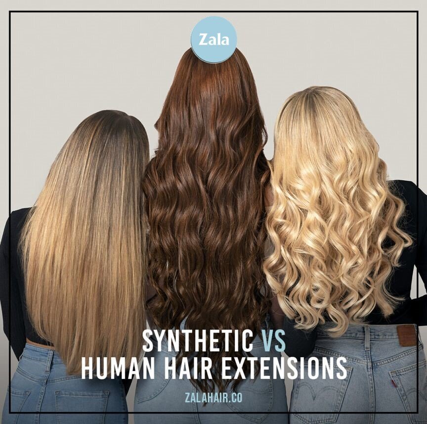 ZALA - SYNTHETIC VS. HUMAN HAIR CLIP IN EXTENSIONS - ZALA CLIP IN EXTENSIONS